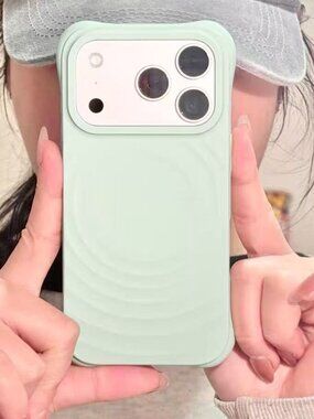 Mint Green Ripple Texture Case for iPhone